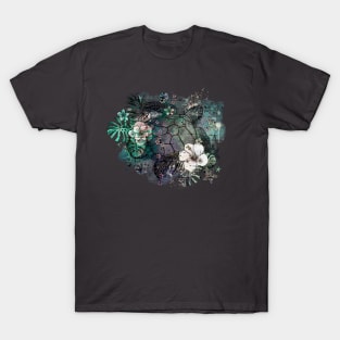 Sea Turtle Floral 3 T-Shirt